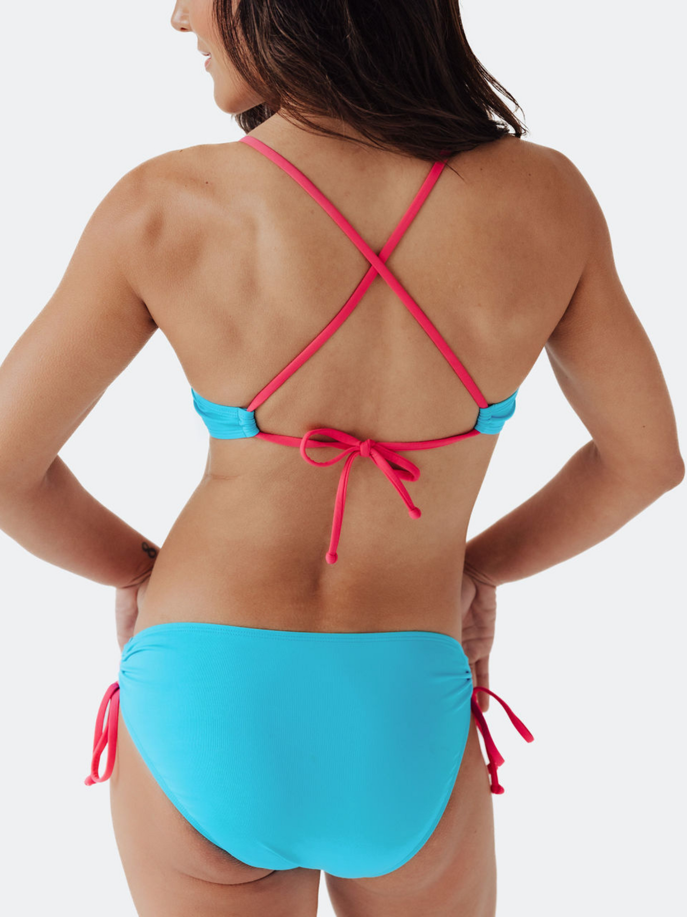 Women's Miami Vibes Sporty Cinch Tie Bikini Bottom