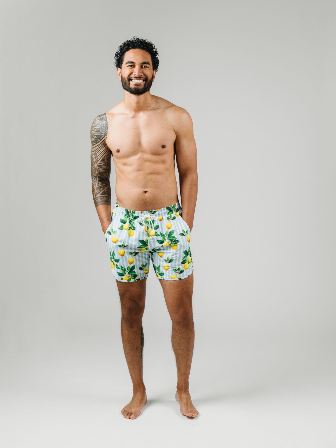 Navalora Men's Amalfi Coast Lemon Swim Shorts