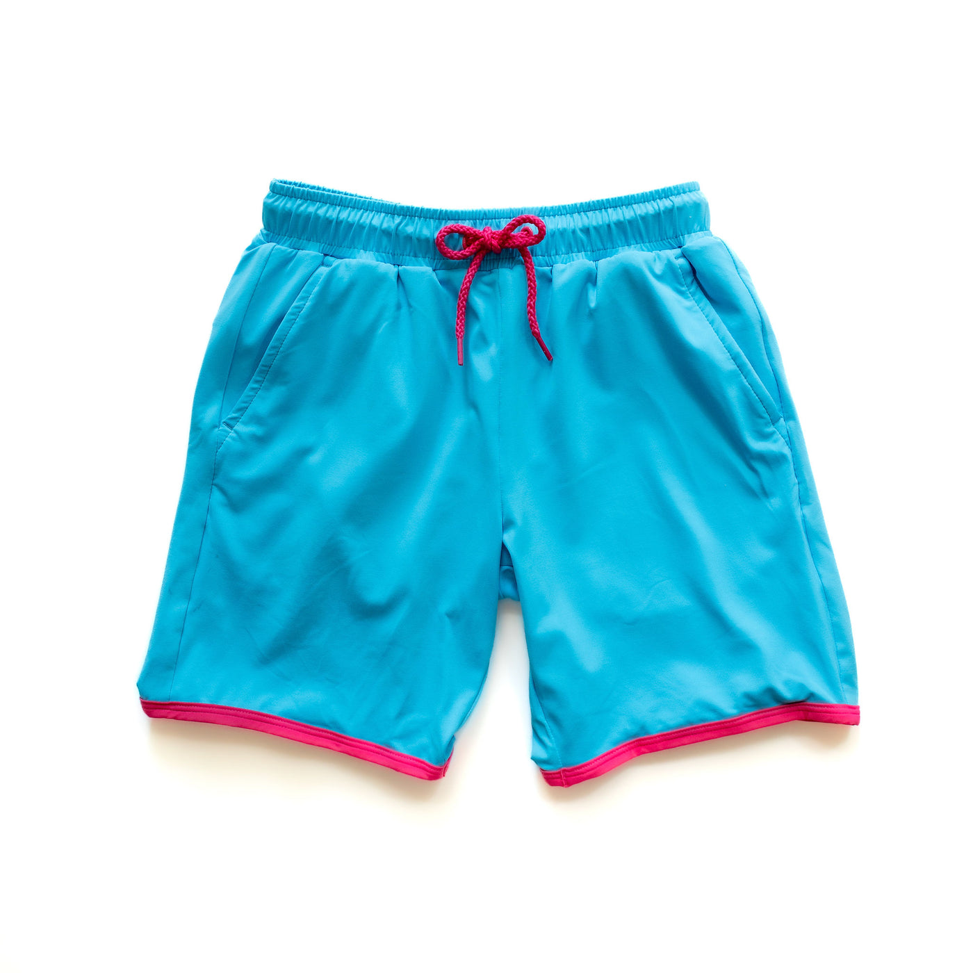 Navalora Boy's Miami Vibes Pink and Blue Swim Shorts