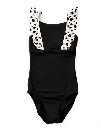 Girl's Dalmatians on Vacation Ruffle One Piece